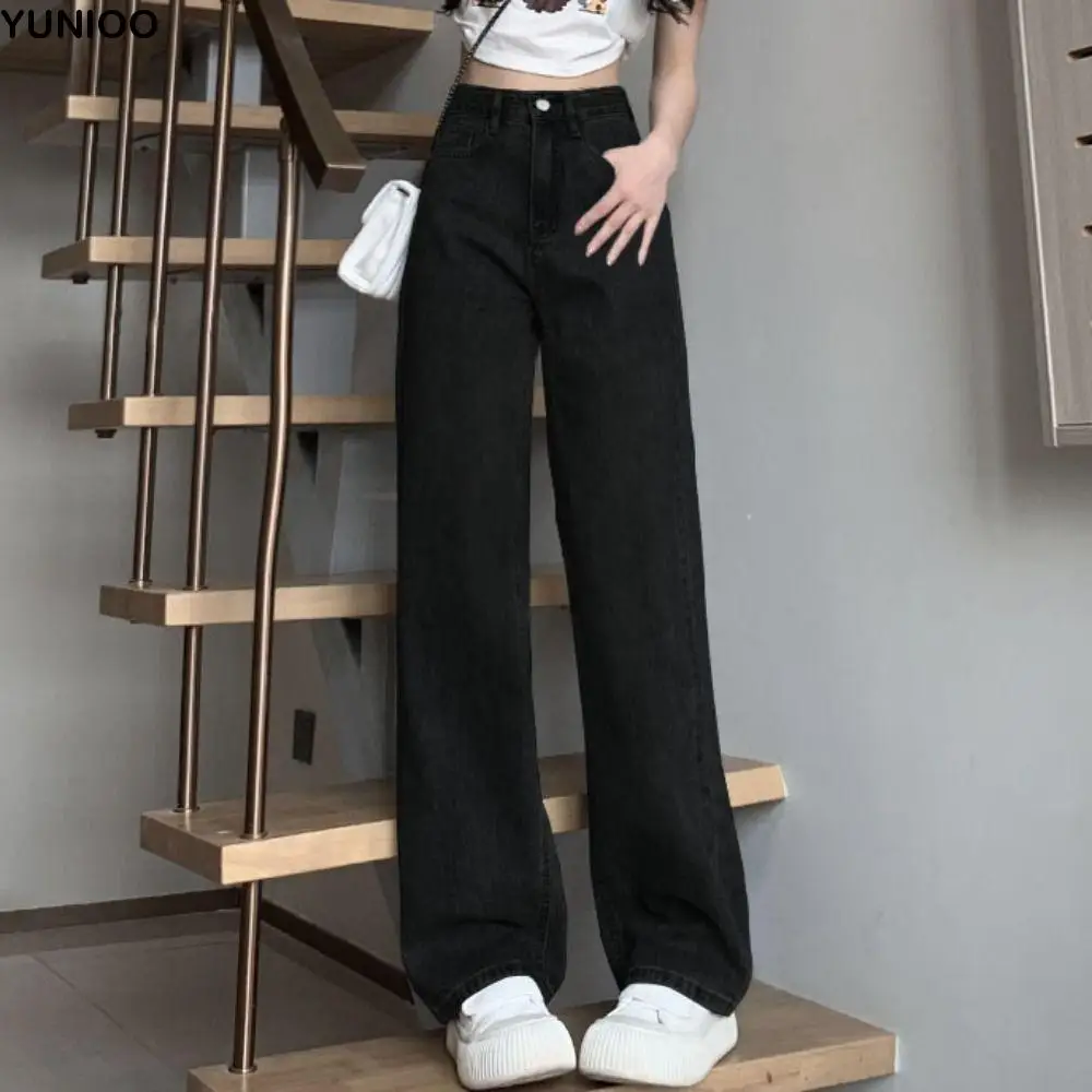 Fashion with Pockets Denim Jeans Baggy Korean Jeans Women Y2k Ins Style Wide Leg Cowboy Pants Lady
Fashion with Pockets Denim Jeans Baggy Korean Jeans Women Y2k Ins Style Wide Leg Cowboy Pants Lady