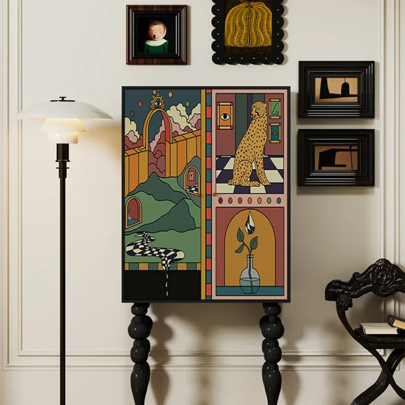 Household High Foot Solid Wood High-Grade Hallway Living Room Double Door Storage
Household High Foot Solid Wood High-Grade Hallway Living Room Double Door Storage