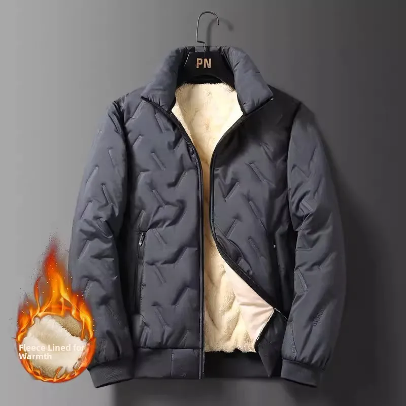 Men's Casual Thiened Fce Lined Long Sve Cotton Jaet Wear Resistant Dir Lamb Velvet Coat for Work And Leisure
Men's Casual Thiened Fce Lined Long Sve Cotton Jaet Wear Resistant Dir Lamb Velvet Coat for Work And Leisure