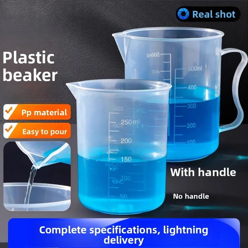 Plastic Beaker with Handle and Scale 50/100/250/500/1000ml Lab Equipment Accessories
Plastic Beaker with Handle and Scale 50/100/250/500/1000ml Lab Equipment Accessories