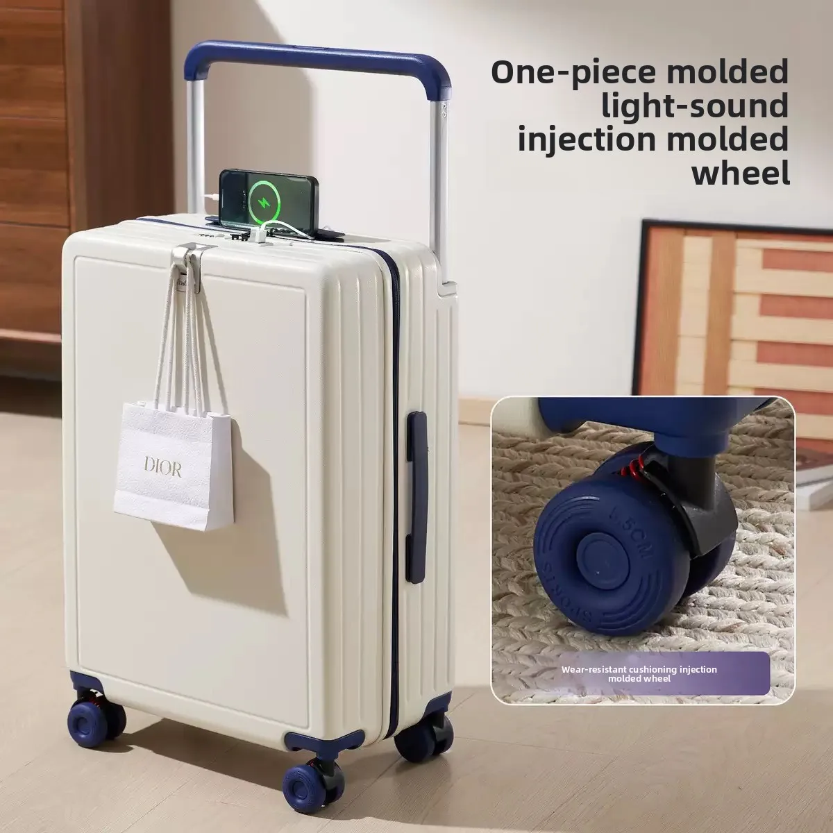 KLQDZMS Wide Pull Rod Luggage For Women 20 Inch New Color Blocked Boarding Password Large Capacity 26 Inch Travel Suitcase
KLQDZMS Wide Pull Rod Luggage For Women 20 Inch New Color Blocked Boarding Password Large Capacity 26 Inch Travel Suitcase