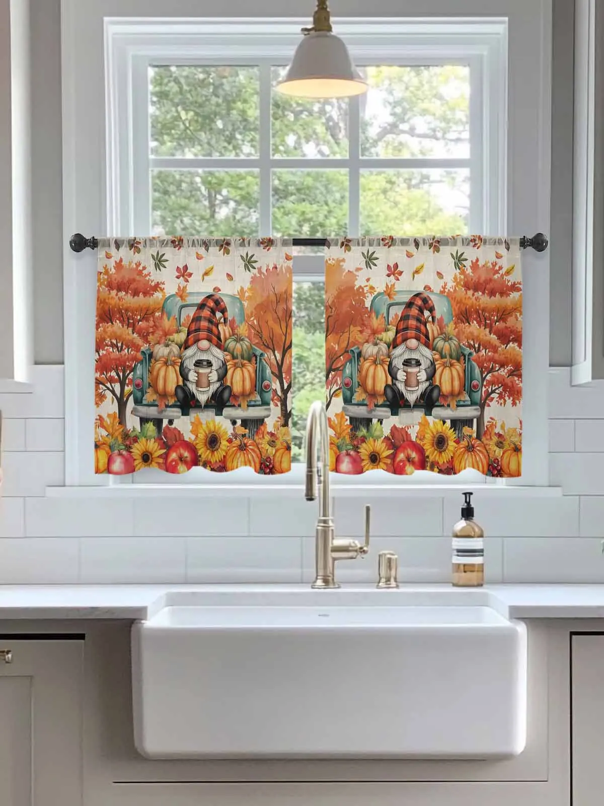 Autumn Fallen Leaf Gnome Tulle Sheer Curtains for Living Room Bedroom Kitchen Decoration Voile Organza Curtains
Autumn Fallen Leaf Gnome Tulle Sheer Curtains for Living Room Bedroom Kitchen Decoration Voile Organza Curtains