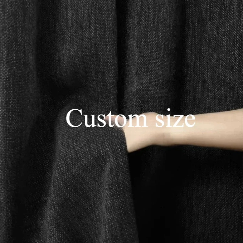Custom Size Fashion Luxury European Black Cotton Linen Chenille Thickened Insulation Curtains for Living Room Bedroom Dining
Custom Size Fashion Luxury European Black Cotton Linen Chenille Thickened Insulation Curtains for Living Room Bedroom Dining