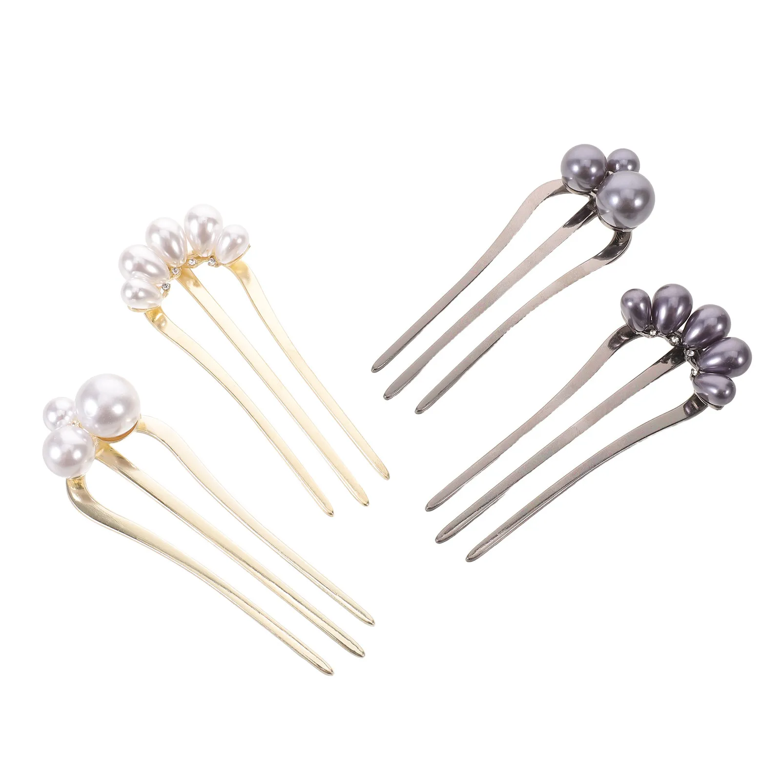 4Pcs Pearl U Shaped Hair Pins Metal French Fork Bridal Hair Side Comb Wedding Party Updo Styling Chignon Pin Metal French U Pin
4Pcs Pearl U Shaped Hair Pins Metal French Fork Bridal Hair Side Comb Wedding Party Updo Styling Chignon Pin Metal French U Pin