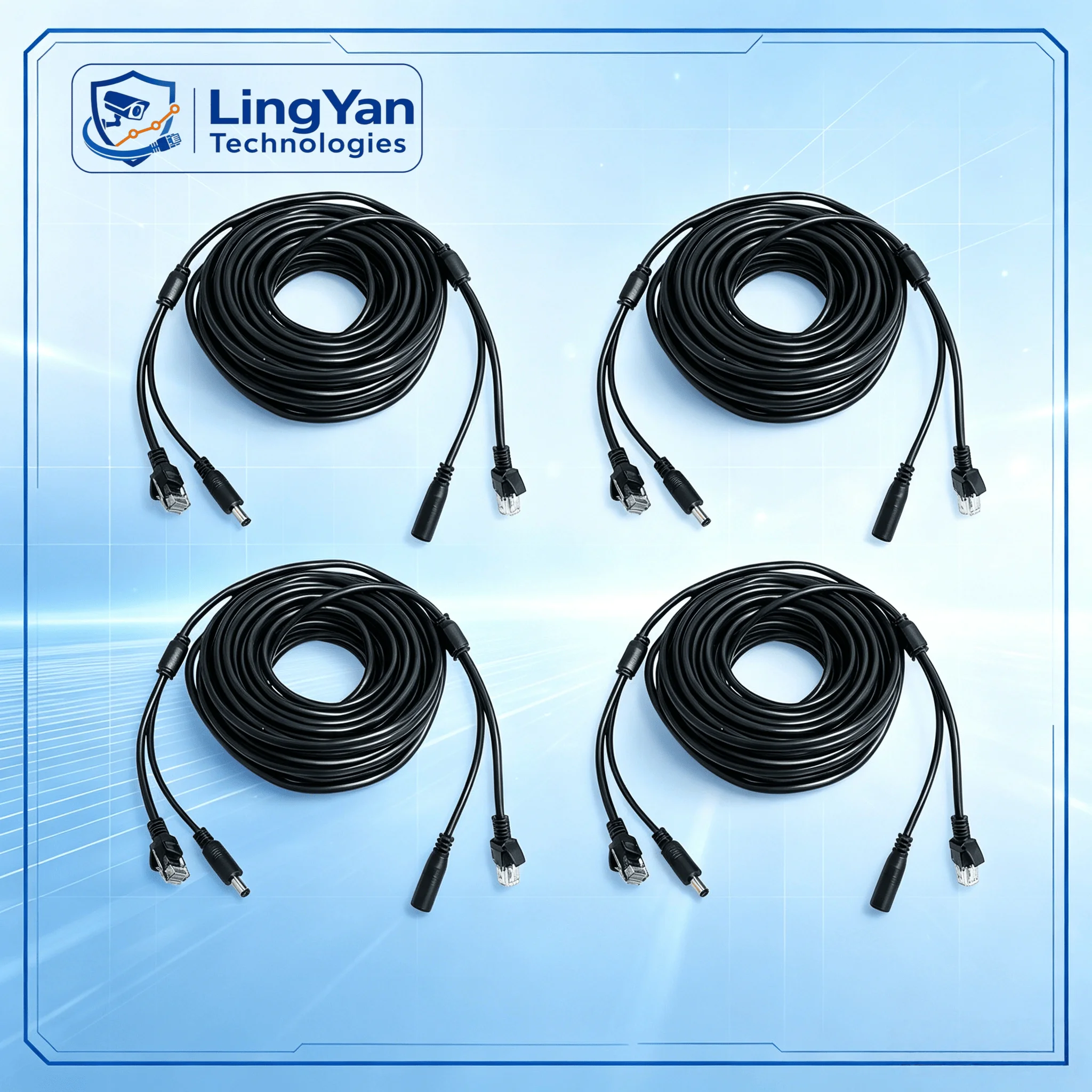 CCTV Surveillance Installation Accessory 5M RJ45 DC Cable Kit 8-Core 2-Core Power Cord 4/8/10PCS IP Camera NVR Wire
CCTV Surveillance Installation Accessory 5M RJ45 DC Cable Kit 8-Core 2-Core Power Cord 4/8/10PCS IP Camera NVR Wire