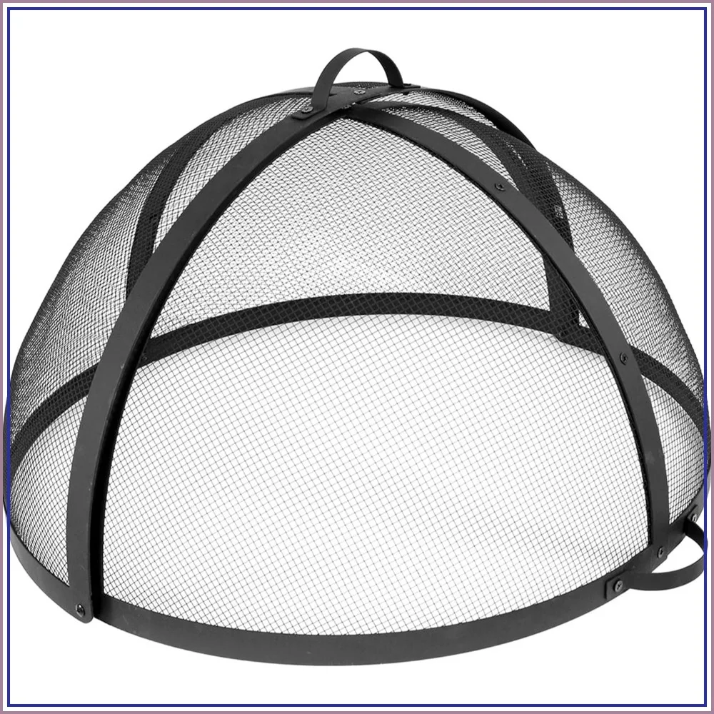 Round Fire Pit Spark Screen Cover - Easy-Opening Outdoor Fire Pit Screen - Heavy-Duty Steel Metal Mesh - 22" Diameter
Round Fire Pit Spark Screen Cover - Easy-Opening Outdoor Fire Pit Screen - Heavy-Duty Steel Metal Mesh - 22" Diameter