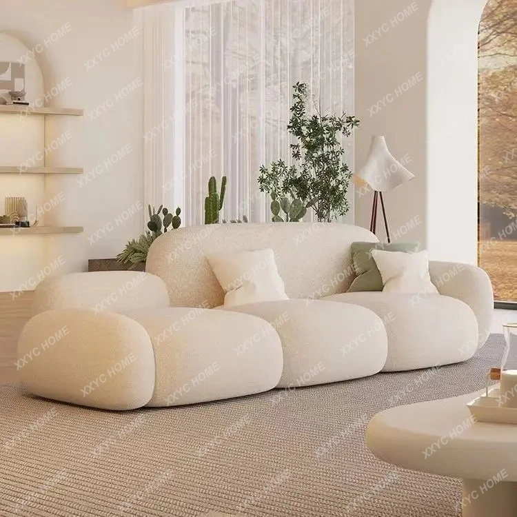 LLiving room simple modern cream style rental house fabric sofa straight row light luxury bedroom cloud sofa
LLiving room simple modern cream style rental house fabric sofa straight row light luxury bedroom cloud sofa