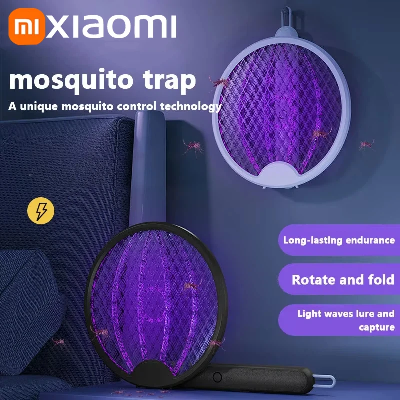 Xiaomi Rotating Head Bug Zapper Racket Rechargeable Electric Swatter Fly Killer And Mosquito Trap Lamp For Indoor And Outdoor
Xiaomi Rotating Head Bug Zapper Racket Rechargeable Electric Swatter Fly Killer And Mosquito Trap Lamp For Indoor And Outdoor