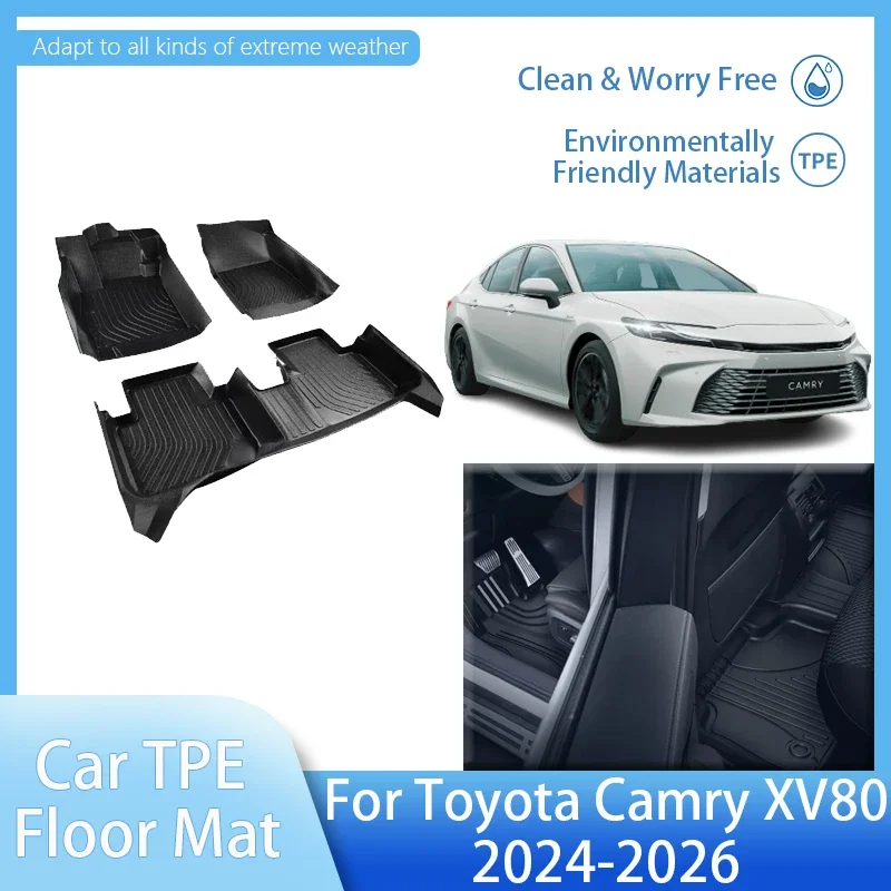 Автомобильный коврик с левым рулем для Toyota Camry XV80 2024 2025 2026, грузовой вкладыш, коврик из ТПЭ, коврик для ног, защитные противоскользящие автомобильные аксессуары
Автомобильный коврик с левым рулем для Toyota Camry XV80 2024 2025 2026, грузовой вкладыш, коврик из ТПЭ, коврик для ног, защитные противоскользящие автомобильные аксессуары