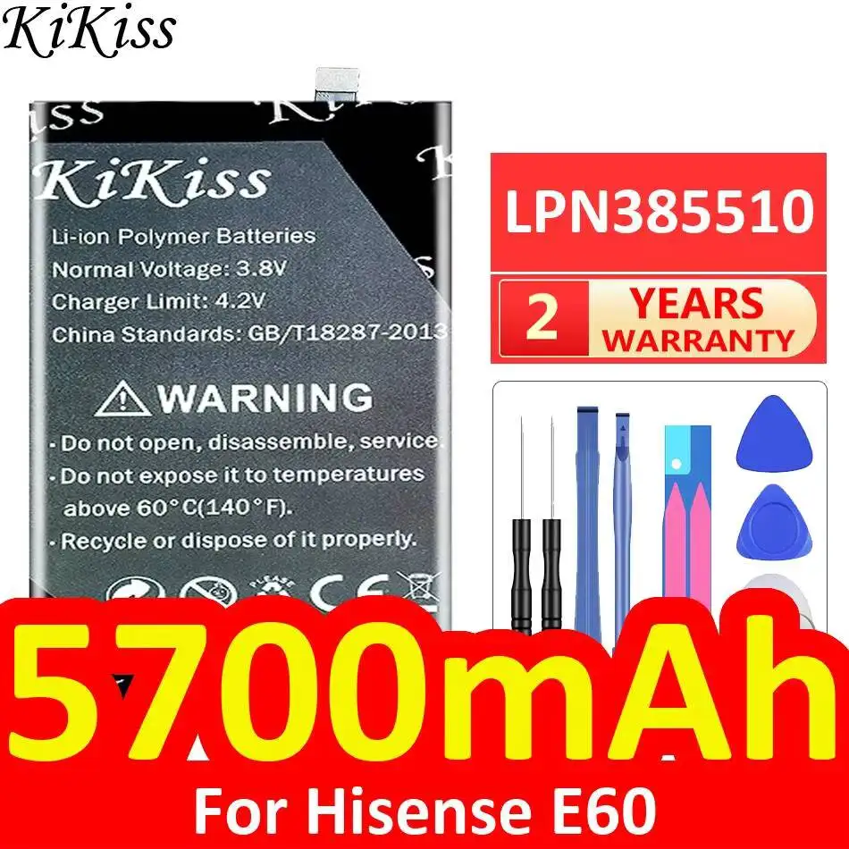 Mobile Phone Battery LPN385510 For Hisense E60 Stable 5700mAh Durable
Mobile Phone Battery LPN385510 For Hisense E60 Stable 5700mAh Durable