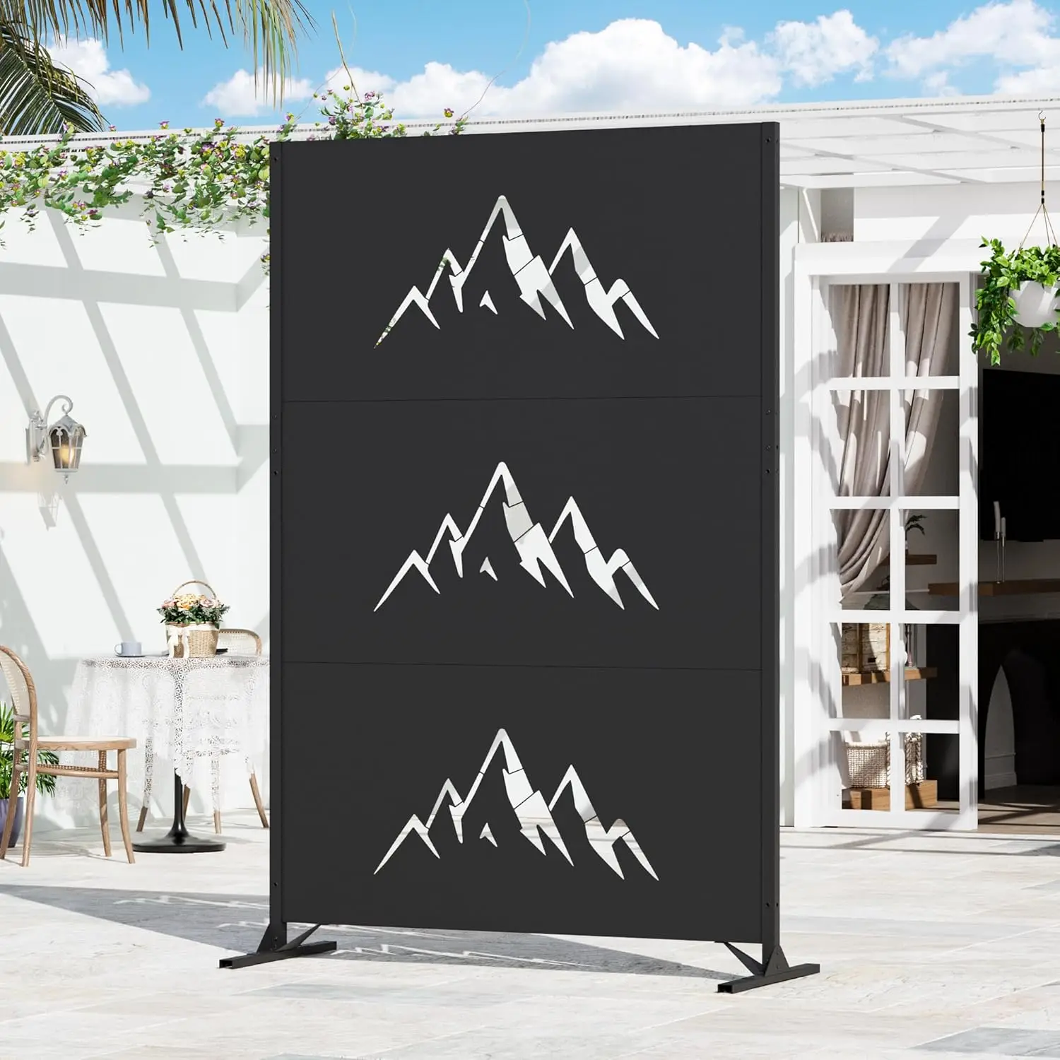 4x6 FT Metal Privacy Screen with Artistic Modular Designs Decorative Patio Privacy Fence & Garden, Customized
4x6 FT Metal Privacy Screen with Artistic Modular Designs Decorative Patio Privacy Fence & Garden, Customized
