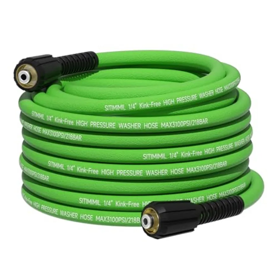 ® Pressure Washer Hose 50 Feet 1/4" 3100 PSI Kink Resistant and Super Flexible Replacement Hose for Gas and Electric Power Wash
® Pressure Washer Hose 50 Feet 1/4" 3100 PSI Kink Resistant and Super Flexible Replacement Hose for Gas and Electric Power Wash