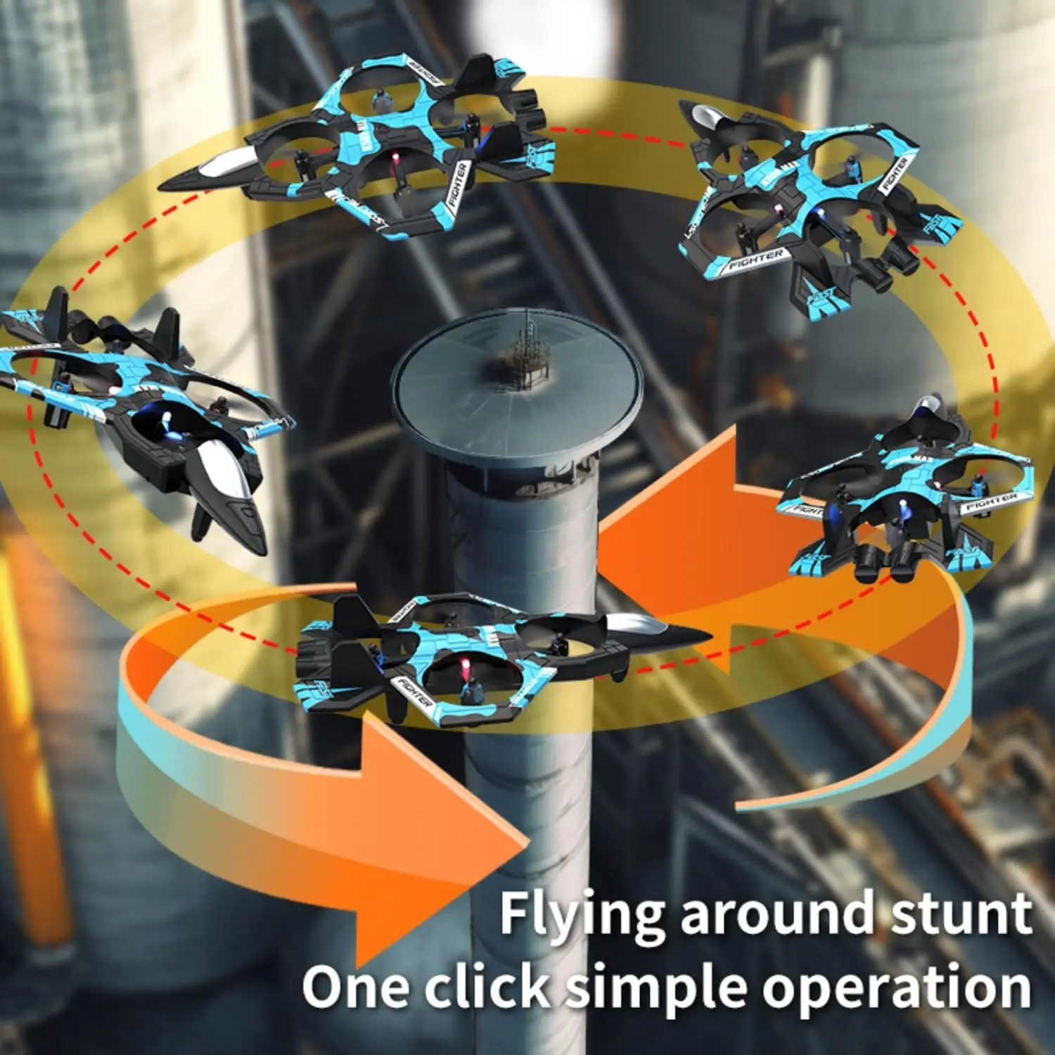 RC Airplanes 3D Flips Fighter Jets Toy, Gravity Sensing, Altitude Hold, One-Key Throw-to-Fly, Remote Control Copter Planes Toy
RC Airplanes 3D Flips Fighter Jets Toy, Gravity Sensing, Altitude Hold, One-Key Throw-to-Fly, Remote Control Copter Planes Toy