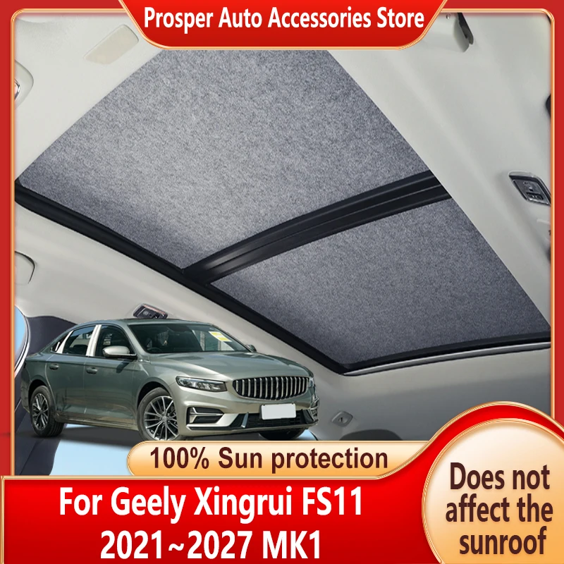 Car Panoramic Sunroof Insulation Roof Visor For Geely Xingrui FS11 2021~2027 2026 Sun Protection Adsorption Sky Curtain Sunshade
Car Panoramic Sunroof Insulation Roof Visor For Geely Xingrui FS11 2021~2027 2026 Sun Protection Adsorption Sky Curtain Sunshade