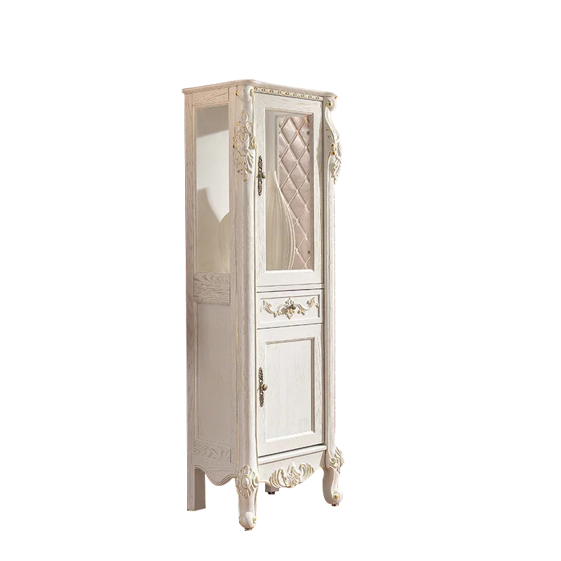 Oak Solid Wood Tempered Glass Bathroom Side Cabinet Clothes Closet Sandwich Cabinet High Cabinet
Oak Solid Wood Tempered Glass Bathroom Side Cabinet Clothes Closet Sandwich Cabinet High Cabinet