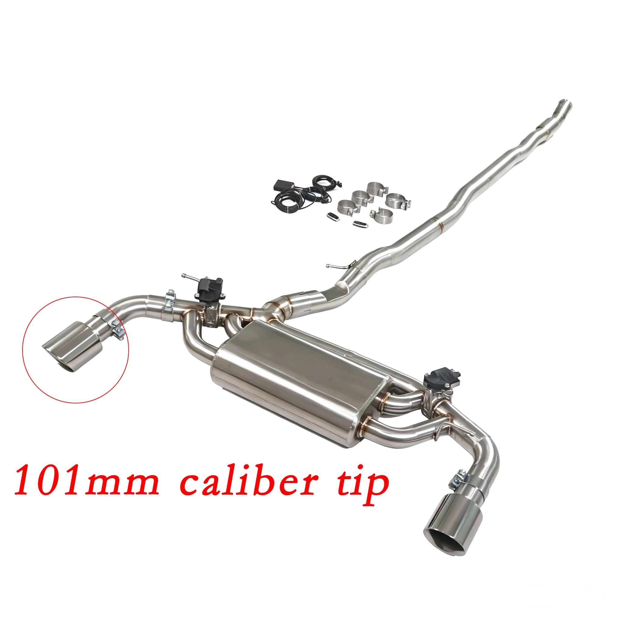 For BMW M135 2.0T 4WD B48 F40 2019-2024, SUS304 high-performance exhaust system, with valve muffler, original car diffuser
For BMW M135 2.0T 4WD B48 F40 2019-2024, SUS304 high-performance exhaust system, with valve muffler, original car diffuser