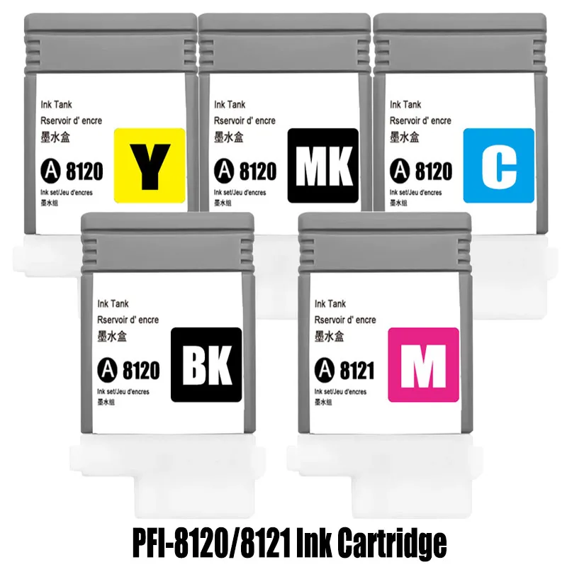 PFI-8120 PFI8121 Ink cartridge For Canon TM5200 TM5205 TM5300 TM5305 5200MFP 5300MFP 5305MFP TM5250 TM5255 TM5350 TM5355 Printe
PFI-8120 PFI8121 Ink cartridge For Canon TM5200 TM5205 TM5300 TM5305 5200MFP 5300MFP 5305MFP TM5250 TM5255 TM5350 TM5355 Printe