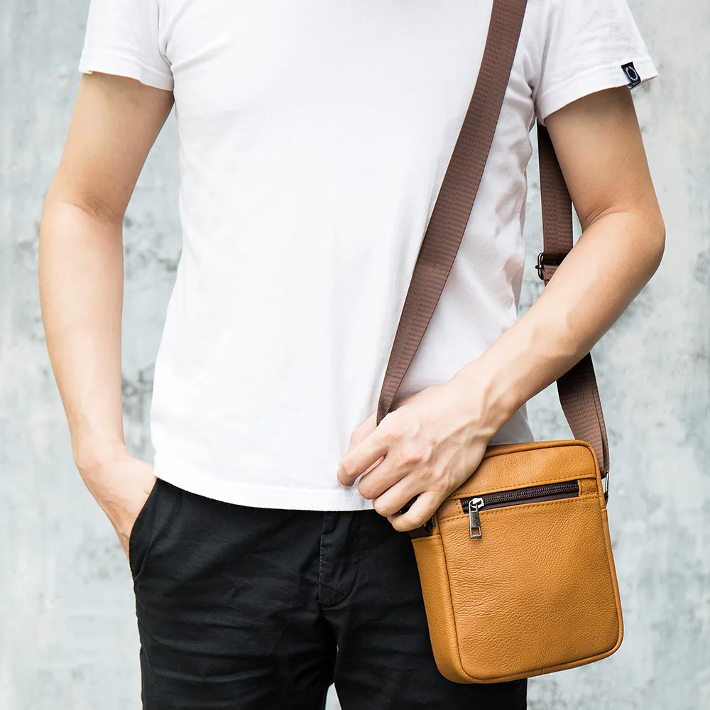 Men's Crossbody Bag Genuine Leather Male Messenger Bags Simple Cow Leather Shoulder Handbag for Men
Men's Crossbody Bag Genuine Leather Male Messenger Bags Simple Cow Leather Shoulder Handbag for Men