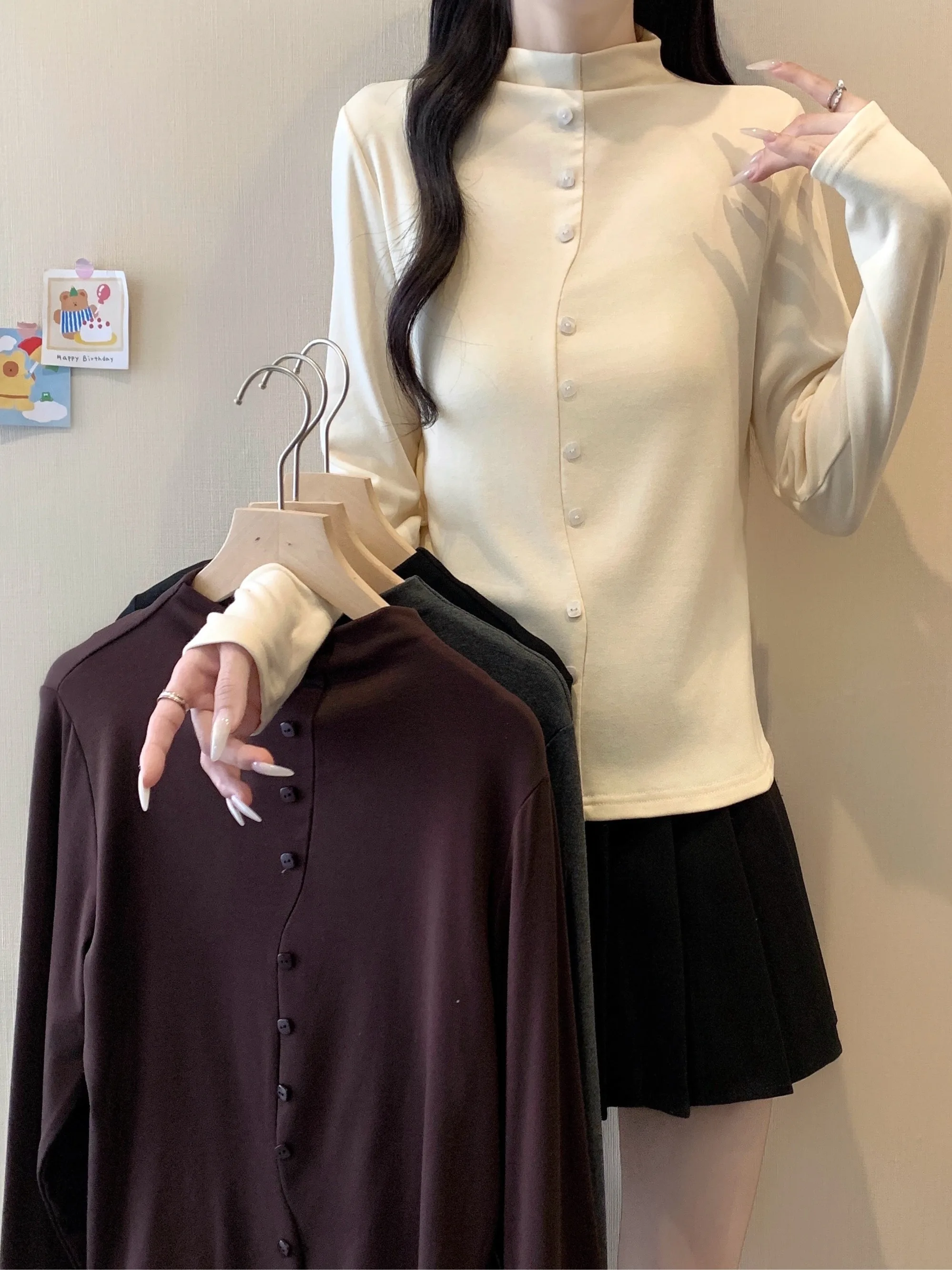 plus Size Women's Long Sve Thermal irt High Collar Slim Fit Inner Wear Top Korean Sle Commute Faion Autumn Winter
plus Size Women's Long Sve Thermal irt High Collar Slim Fit Inner Wear Top Korean Sle Commute Faion Autumn Winter