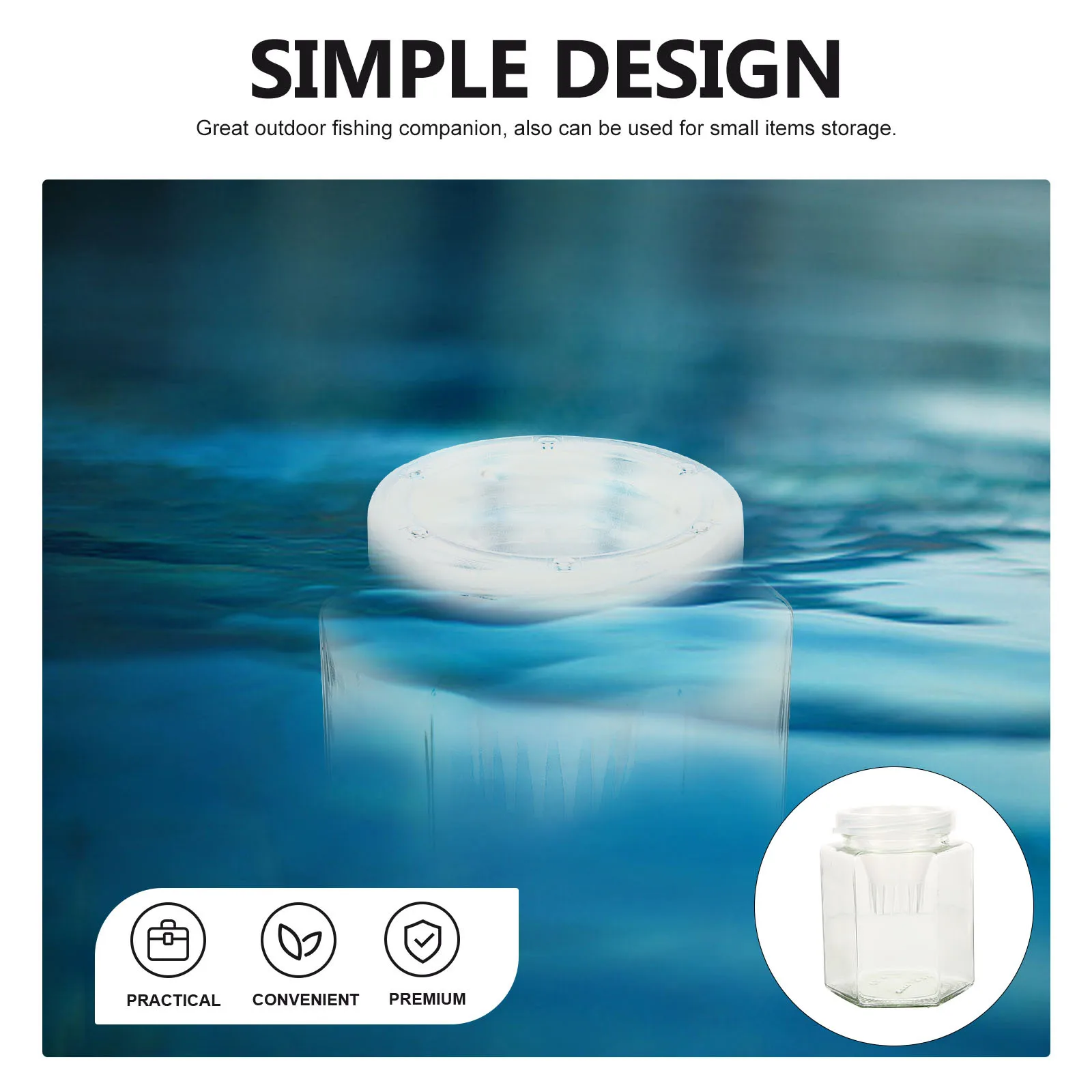 Glass Bottle for Fish Sturdy Thickened Portable Outdoor Fishing Bottle Shrimp Container Reusable Outdoor Fish Shrimp Container 
Glass Bottle for Fish Sturdy Thickened Portable Outdoor Fishing Bottle Shrimp Container Reusable Outdoor Fish Shrimp Container