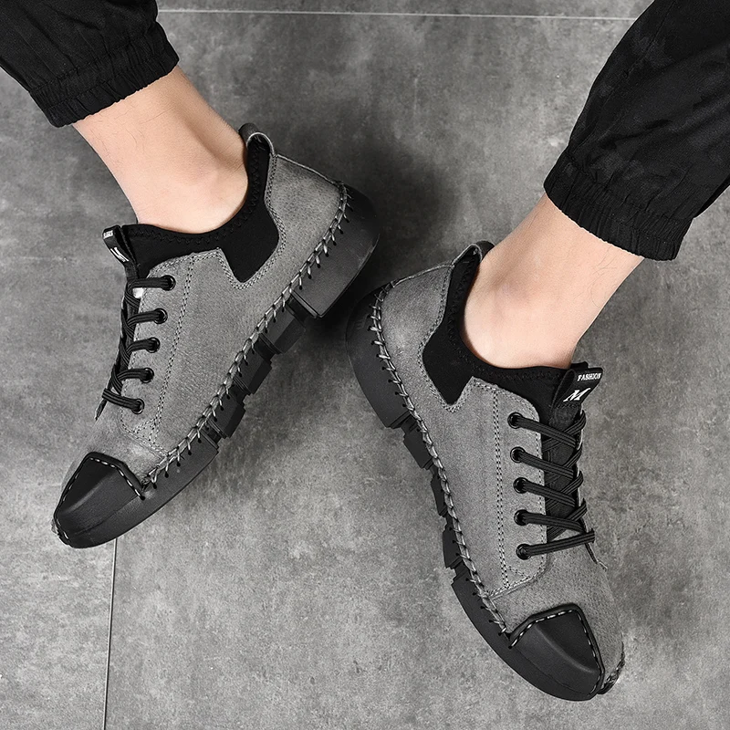 Men's Fashion Casual Shoes Handmade Leather Outdoor Men Shoes High Quality Split Leather Flat Shoes Male Sports Shoes Moccasins
Men's Fashion Casual Shoes Handmade Leather Outdoor Men Shoes High Quality Split Leather Flat Shoes Male Sports Shoes Moccasins