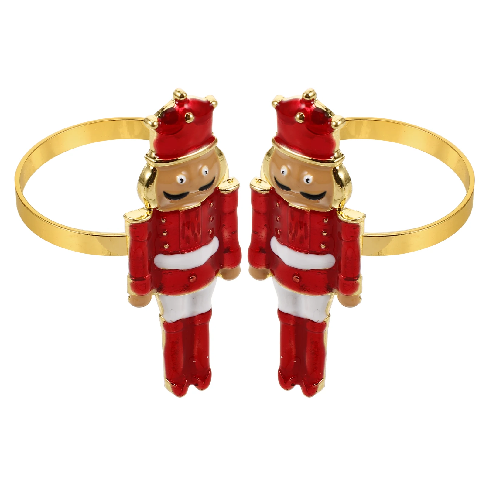 1set Nutcracker Napkin Holders Metal Festive Napkin Rings Christmas Eve Table Decor Red Christmas Style Party Supplies
1set Nutcracker Napkin Holders Metal Festive Napkin Rings Christmas Eve Table Decor Red Christmas Style Party Supplies