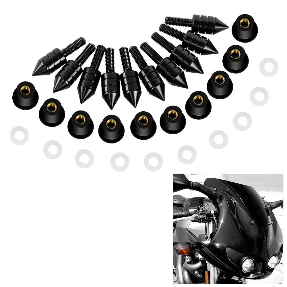 Motorcycle Spike Windshield Bolts Screw Nut Windshield Mounting Hardware Nut for Suzuki Kawasaki Ducati
Motorcycle Spike Windshield Bolts Screw Nut Windshield Mounting Hardware Nut for Suzuki Kawasaki Ducati