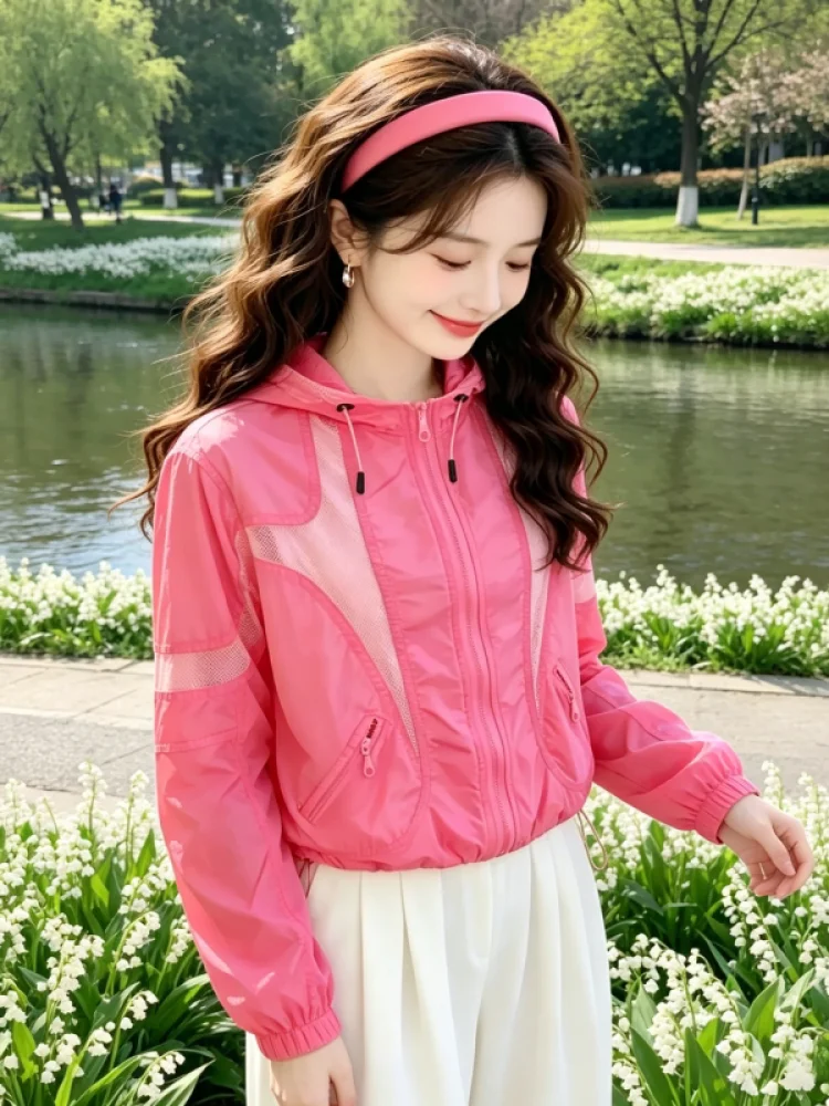 Women's Fashionable Summer Casual Versatile Commute Sunscreen Outerwear Zipper Hooded Breathable Thin Single Piece Coat
Women's Fashionable Summer Casual Versatile Commute Sunscreen Outerwear Zipper Hooded Breathable Thin Single Piece Coat