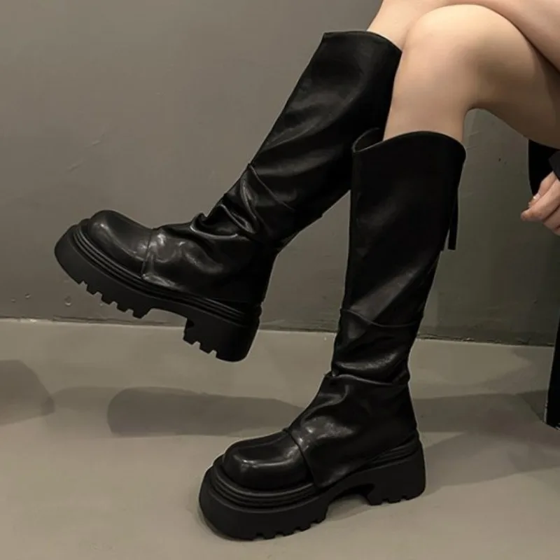 Platform Women Long Boots High Heels Fashion Shoes 2025 Designer New Elegant Knee Boots Leather Classical Winter Pumps Zapatos
Platform Women Long Boots High Heels Fashion Shoes 2025 Designer New Elegant Knee Boots Leather Classical Winter Pumps Zapatos