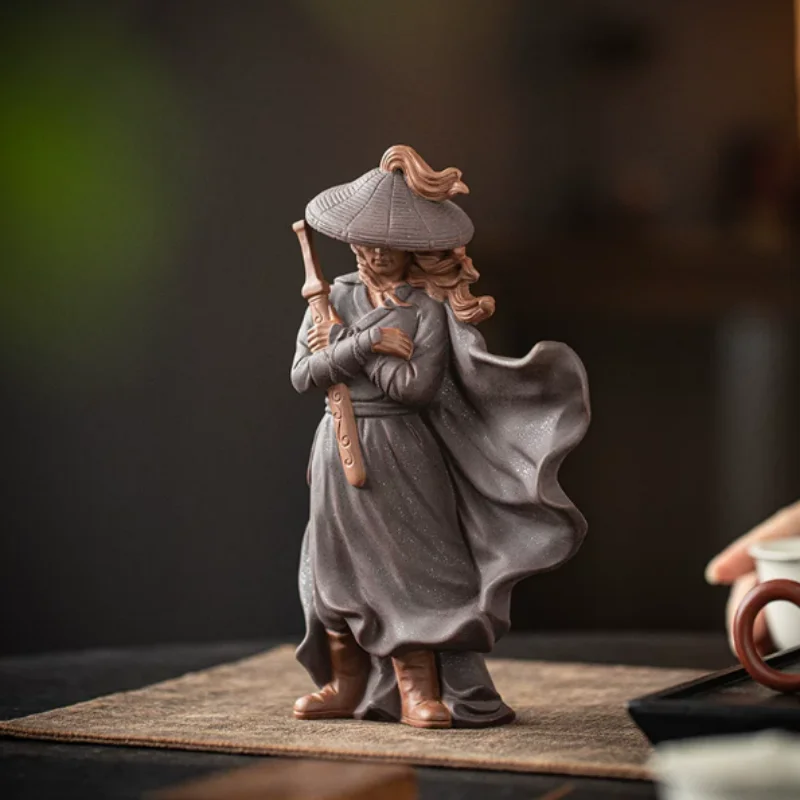 Retro ceramic ornaments Zen inspired jianghu xiake figures statues handicrafts home desktop landscape decoration
Retro ceramic ornaments Zen inspired jianghu xiake figures statues handicrafts home desktop landscape decoration