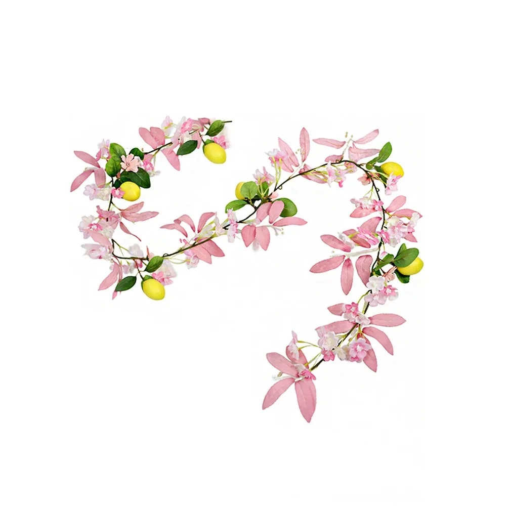 Spring Artificial Lemon Cherry Blossoms Vine Elegant with Greenery Leaves Artificial Lemon Garland Lifelike Faux Fruit Vine
Spring Artificial Lemon Cherry Blossoms Vine Elegant with Greenery Leaves Artificial Lemon Garland Lifelike Faux Fruit Vine