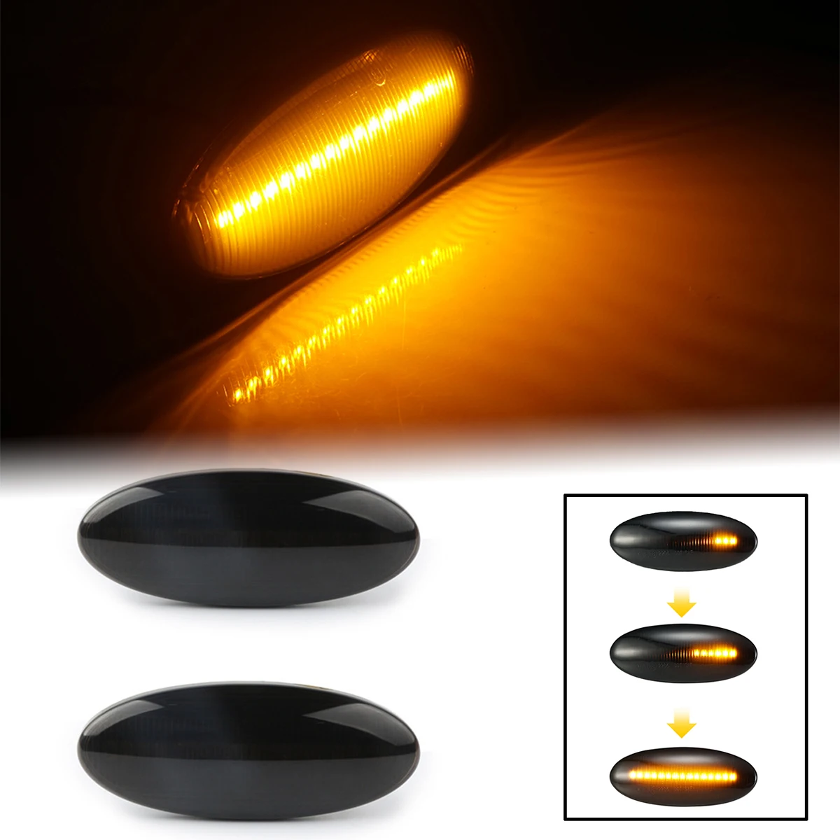 Amber Dynamic LED Side Marker Lamp Blinker Indicator Turn Signal Light For Nissan Juke F15 Micra K12 K13 Note E11 Car Styling
Amber Dynamic LED Side Marker Lamp Blinker Indicator Turn Signal Light For Nissan Juke F15 Micra K12 K13 Note E11 Car Styling