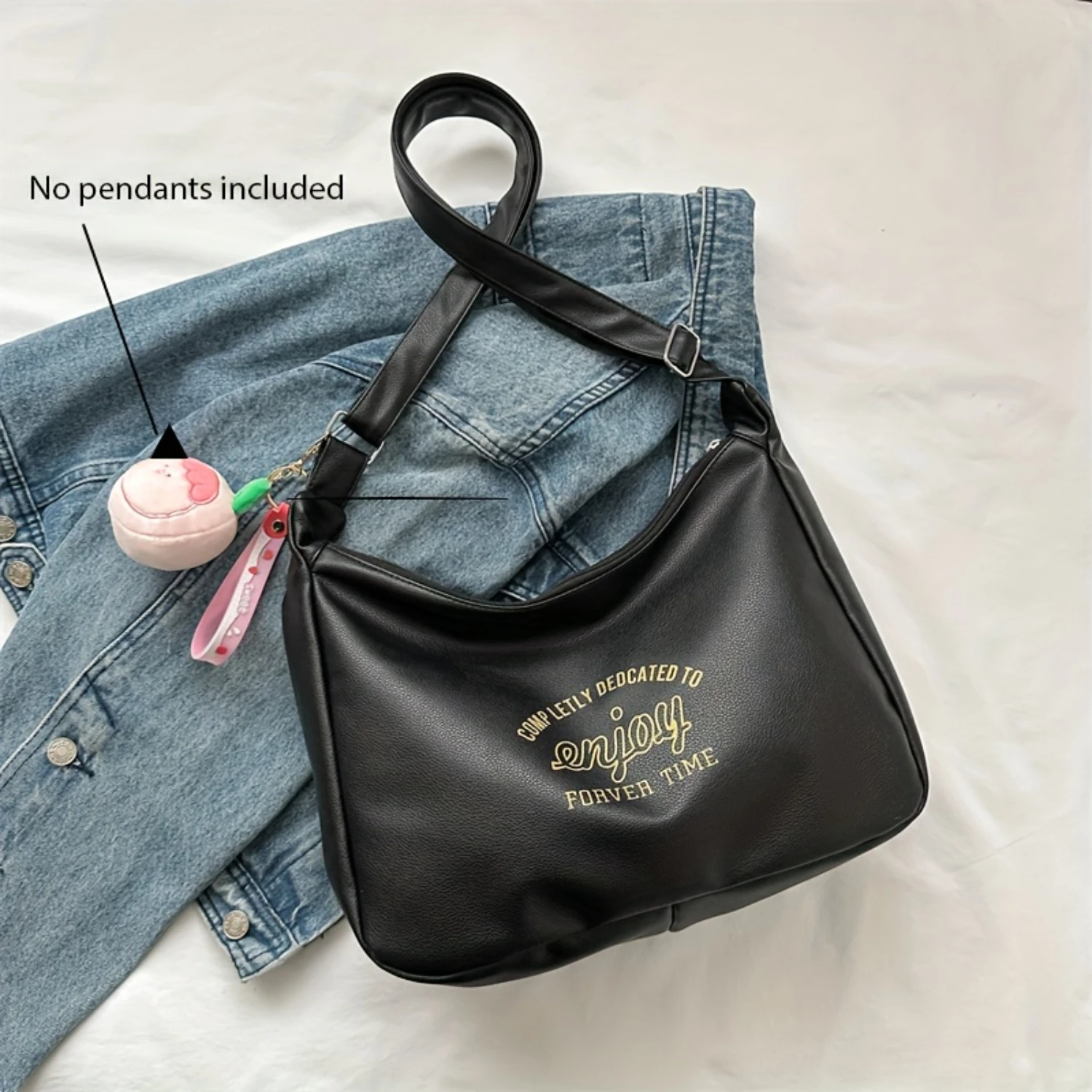 Fashion Shoulder Bag, PU Leather Hobo Bag, Versatile Casual Bucket Bag With Adjustable Strap - Chic & Practical Accessory For Ev
Fashion Shoulder Bag, PU Leather Hobo Bag, Versatile Casual Bucket Bag With Adjustable Strap - Chic & Practical Accessory For Ev
