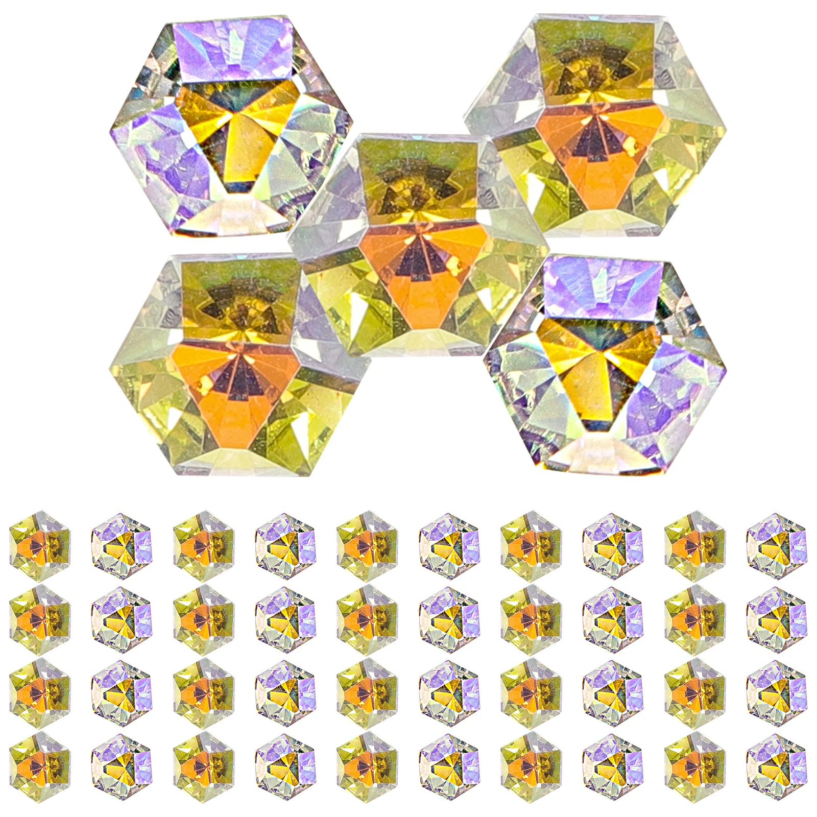 50 pcs Hexagonal Nail Rhinestones 3d Gems for Nails Small Size Easy Use Manicure Supplies Wedding Party Balls Proms
50 pcs Hexagonal Nail Rhinestones 3d Gems for Nails Small Size Easy Use Manicure Supplies Wedding Party Balls Proms