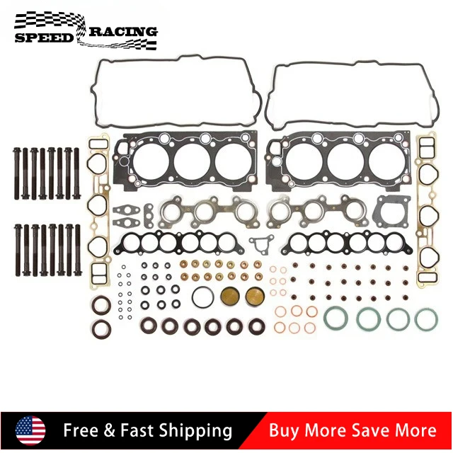 Комплект прокладок Болты 5VZFE для Toyota Tacoma Tundra 4Runner 3.4L SM-1041 1995-2004 гг.
Комплект прокладок Болты 5VZFE для Toyota Tacoma Tundra 4Runner 3.4L SM-1041 1995-2004 гг.