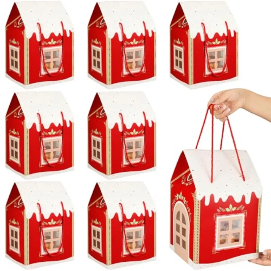 12 Pack Large Christmas Enchanted Gift Boxes Wonderland Cottage House Shaped Christmas Boxes with Handle Real Estate Agent Gift
12 Pack Large Christmas Enchanted Gift Boxes Wonderland Cottage House Shaped Christmas Boxes with Handle Real Estate Agent Gift