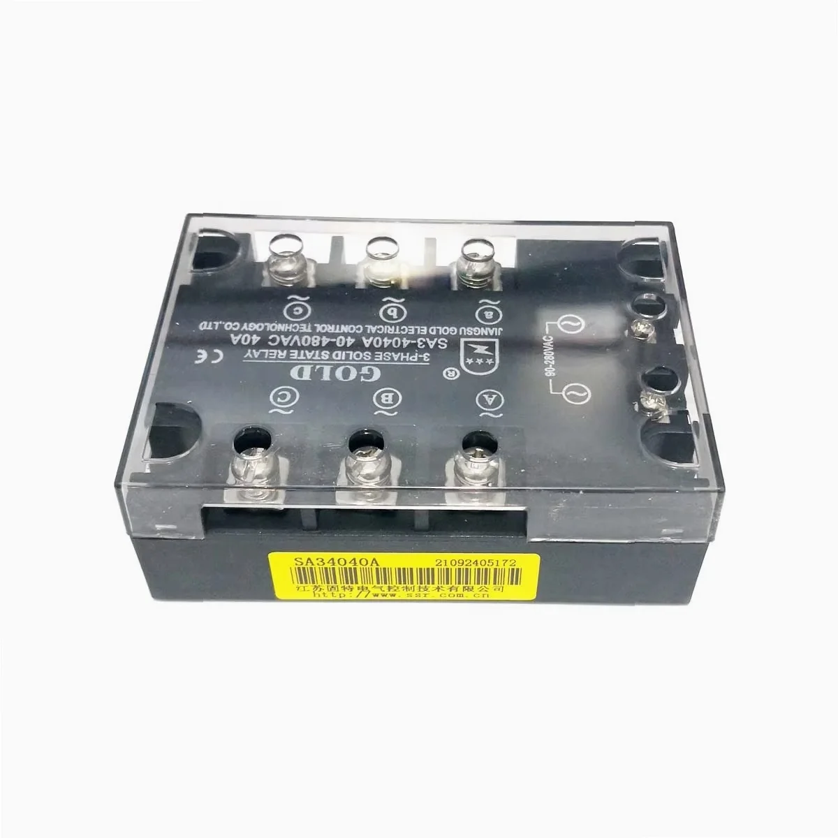 3-Phase AC Solid State Relay 40A 60A High Power SSR for Industrial Control
3-Phase AC Solid State Relay 40A 60A High Power SSR for Industrial Control
