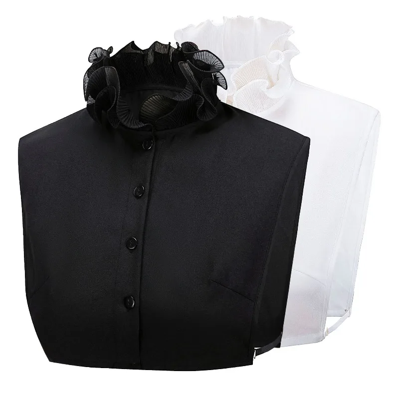 1 pc Flower petal stand-up collar double-layer ruffled edge four-season fake collar matching fake sleeves women's suit
1 pc Flower petal stand-up collar double-layer ruffled edge four-season fake collar matching fake sleeves women's suit