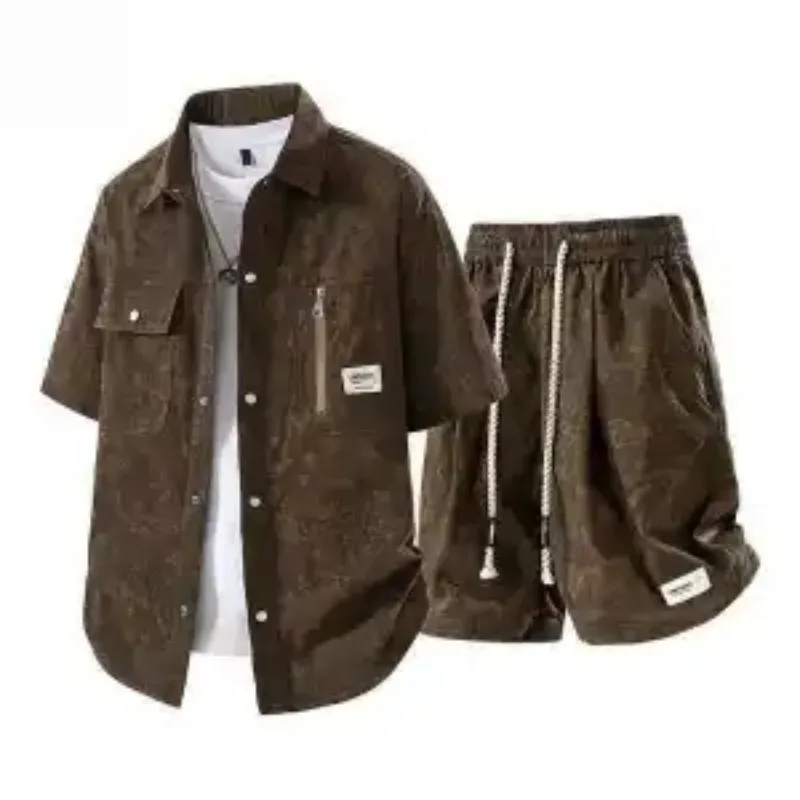 Men's Tie Dye Two Piece Set Short Sleeve Shirt and Shorts Casual Summer Outfit
Men's Tie Dye Two Piece Set Short Sleeve Shirt and Shorts Casual Summer Outfit