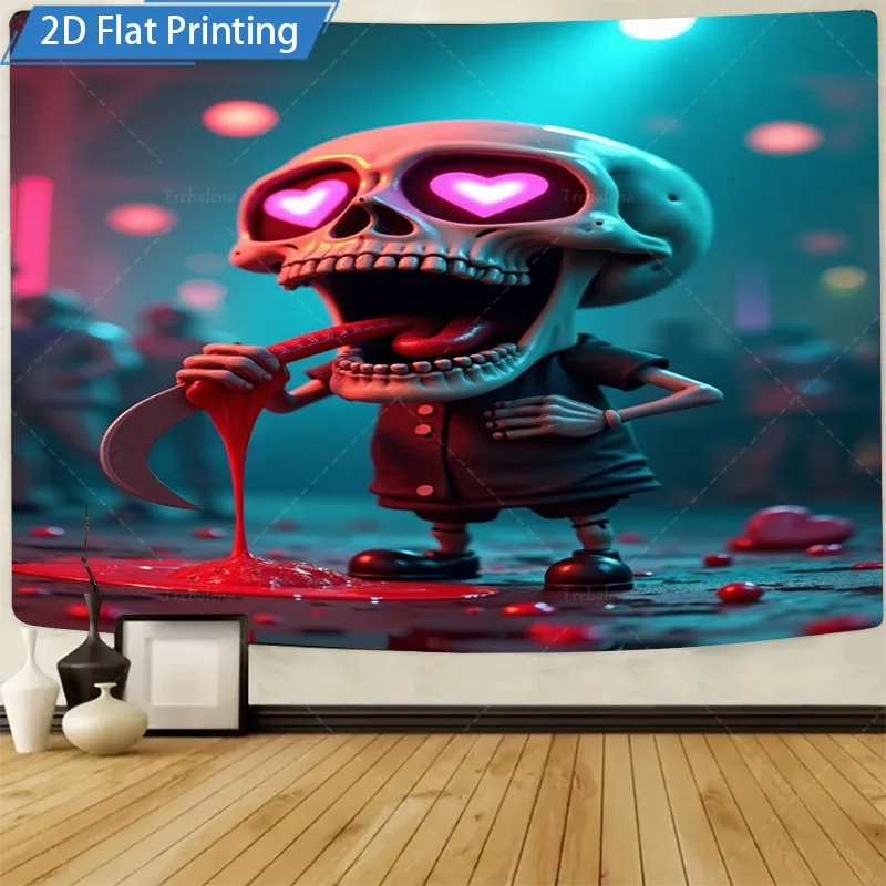 1шт настенный гобелен "Очаровательный череп с сердечками глаза: Химерный 2D плоский художественный настенный гобелен"
1шт настенный гобелен "Очаровательный череп с сердечками глаза: Химерный 2D плоский художественный настенный гобелен"