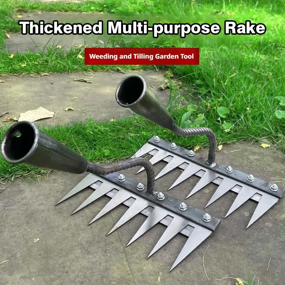 5/6/7/8 Teeth Iron Gardening Hoe Weeding Rake Farm Tool Grasping Raking Loosening Soil Nail Rake Tool Artifact Harrow Farm Tool
5/6/7/8 Teeth Iron Gardening Hoe Weeding Rake Farm Tool Grasping Raking Loosening Soil Nail Rake Tool Artifact Harrow Farm Tool