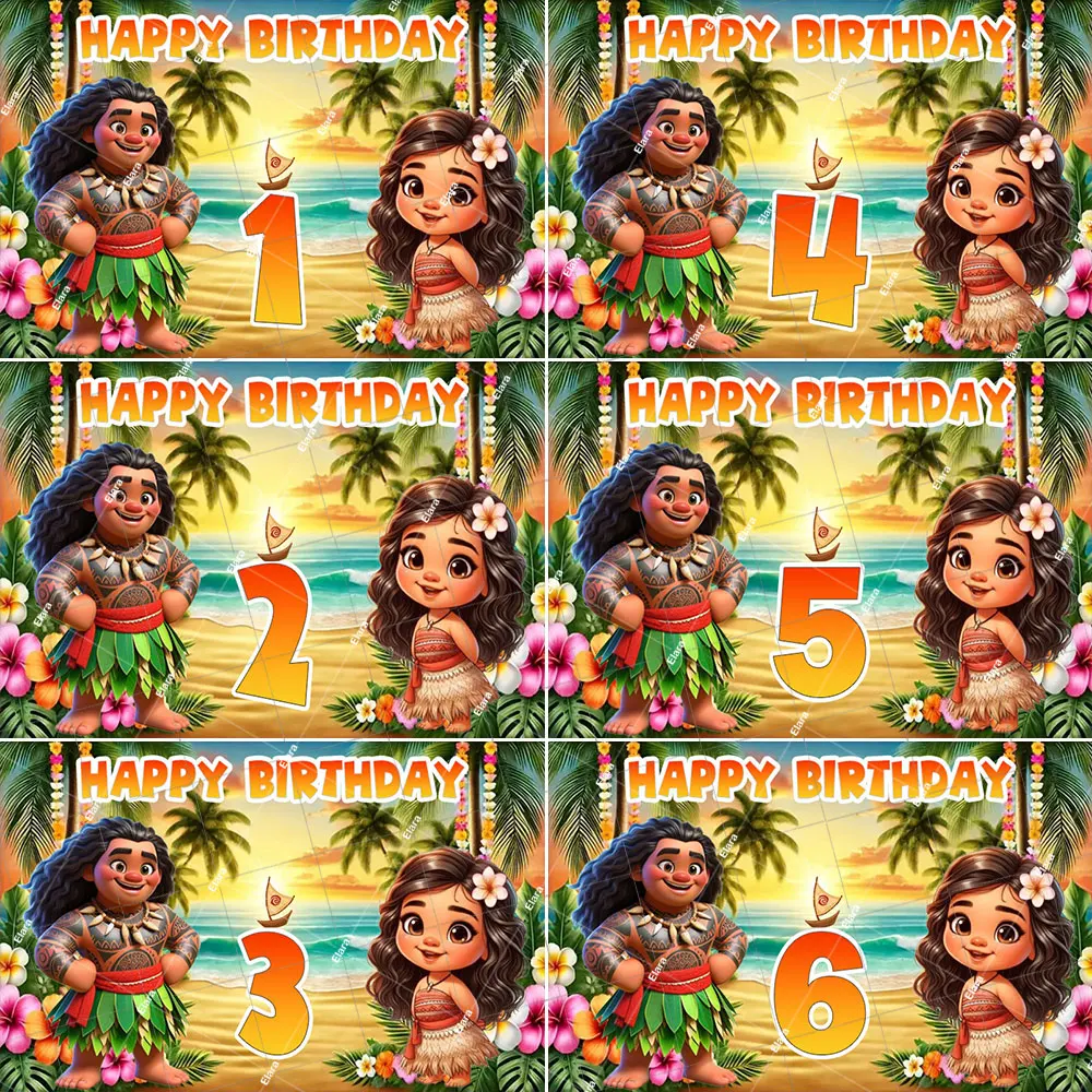 Cartoon Moana Kids Girl 1-20th Birthday Party Decor Baby Shower Vaiana Princess Photography Backdrop Customized Photo Shoot Prop
Cartoon Moana Kids Girl 1-20th Birthday Party Decor Baby Shower Vaiana Princess Photography Backdrop Customized Photo Shoot Prop