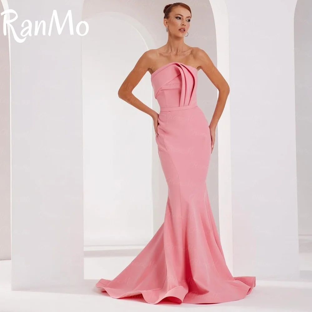 Ranmo Evening Dresses 2025 Satin Formal Party Dresses Sleeveless Mermaid Prom Dress شارون سعيد فساتين سهره
Ranmo Evening Dresses 2025 Satin Formal Party Dresses Sleeveless Mermaid Prom Dress شارون سعيد فساتين سهره