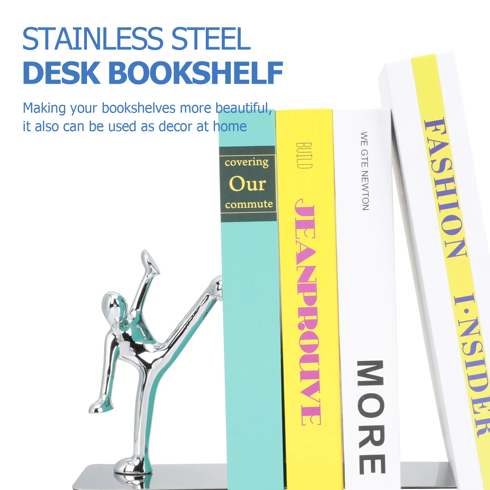 1 Pair Metal Bookend Modern Simple Design Heavy Duty Desktop Organizer For Home Office Decor Creative Book Stand 
1 Pair Metal Bookend Modern Simple Design Heavy Duty Desktop Organizer For Home Office Decor Creative Book Stand