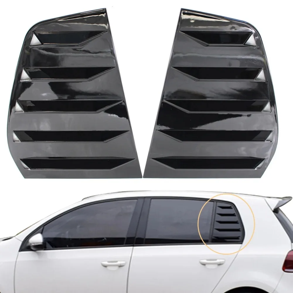 For VW Golf 6 MK6 Car Rear Side Window Louver Side Air Vent Outlet Cover Glossy Black
For VW Golf 6 MK6 Car Rear Side Window Louver Side Air Vent Outlet Cover Glossy Black