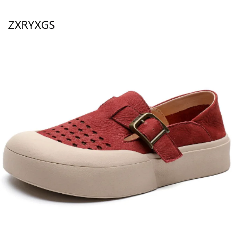 ZXRYXGS Top Cowhide Hollow Breathable Sneakers Sandals 2025 Real Leather Temperament Trendy Shoes Flat Platform Elevator Shoes
ZXRYXGS Top Cowhide Hollow Breathable Sneakers Sandals 2025 Real Leather Temperament Trendy Shoes Flat Platform Elevator Shoes