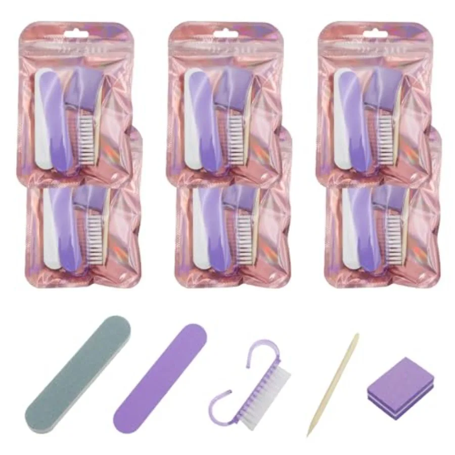 6PCS Disposable Manicure Kits, Press On Nail Prep Kits, Each Mini Manicure Set with File, Buffer, Buffer Block, Handle Brush, W
6PCS Disposable Manicure Kits, Press On Nail Prep Kits, Each Mini Manicure Set with File, Buffer, Buffer Block, Handle Brush, W