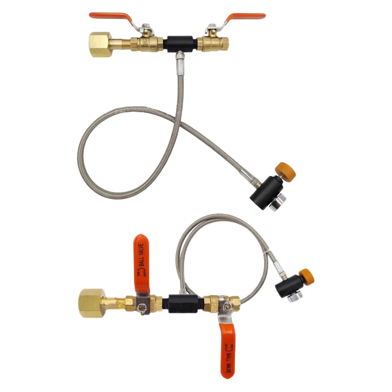CO2 Cylinder Refill Adapter Bottle Connector Portable with Hose Replace Fill Station Connector Kit, for Tank Bottle Accessory
CO2 Cylinder Refill Adapter Bottle Connector Portable with Hose Replace Fill Station Connector Kit, for Tank Bottle Accessory
