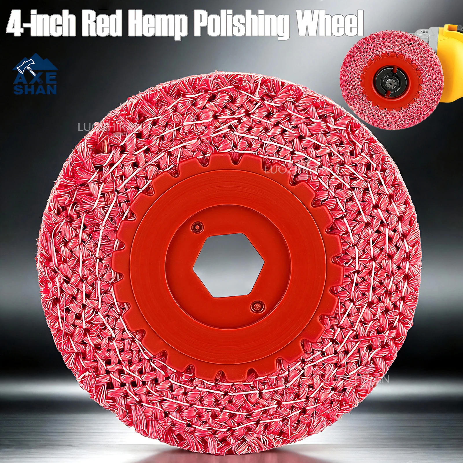 Red Hemp Polishing Wheel Angle Grinder 100mm(4″) Grinding Disc for Stainless Steel Iron Aluminum Deburring Metal Rust Removal
Red Hemp Polishing Wheel Angle Grinder 100mm(4″) Grinding Disc for Stainless Steel Iron Aluminum Deburring Metal Rust Removal