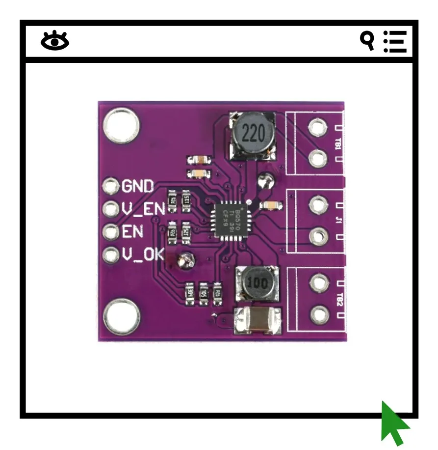 BQ25570 Energy Collector Module Boost Charging/Buck Conversion/Low Power Consumption
BQ25570 Energy Collector Module Boost Charging/Buck Conversion/Low Power Consumption